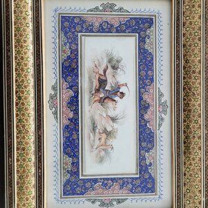 Persian Miniature Pastoral Painting